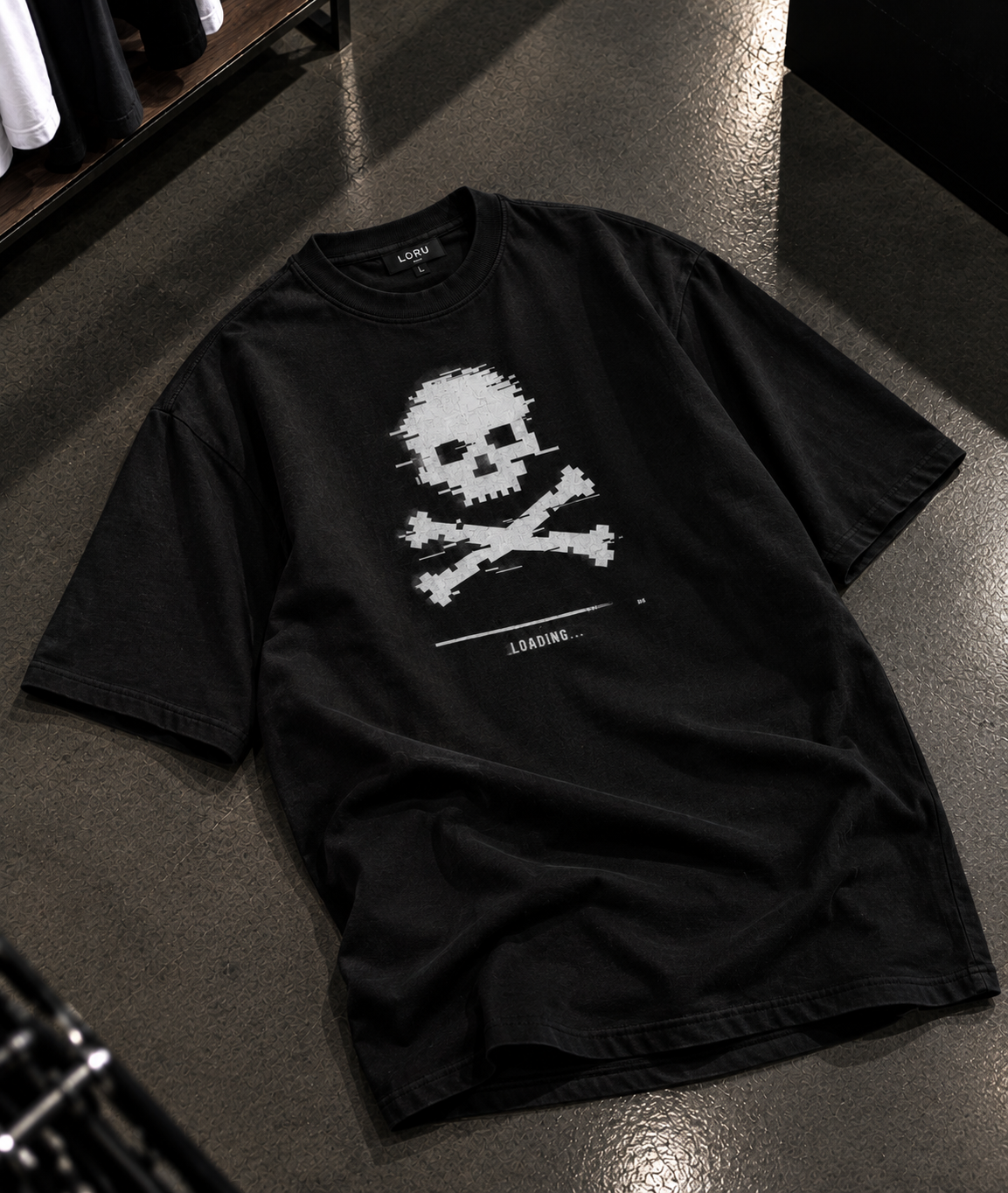 تیشرت لش Glitch Skull کد LR 16